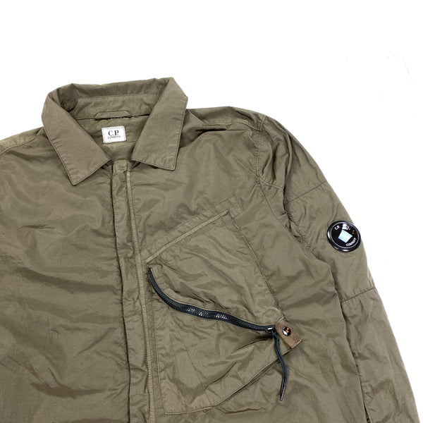 CP Company Khaki Chrome Lens Viewer Overshirt