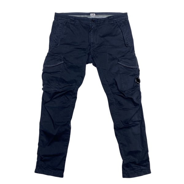 CP Company Navy Ergonomic Fit Cotton Cargos