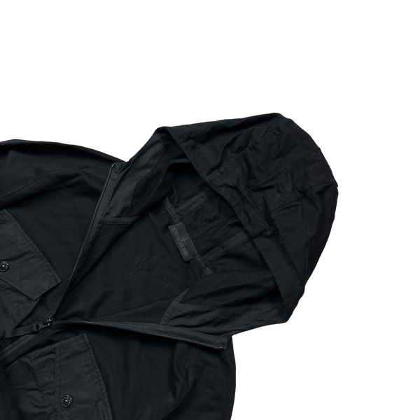 Stone Island 2020 Black Ghost Smock Pullover Jumper - Medium