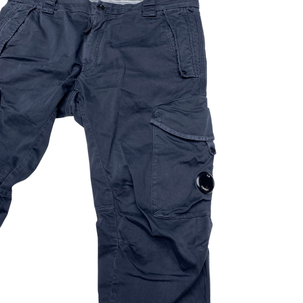 CP Company Navy Ergonomic Fit Cotton Cargos