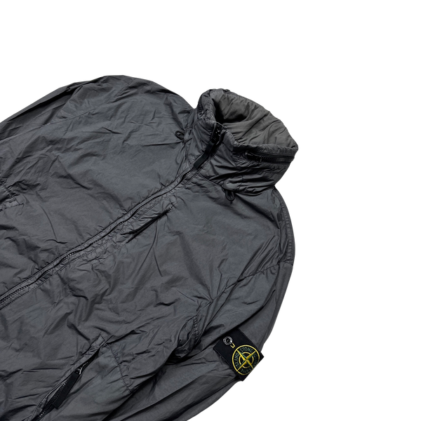 Stone Island Grey Garment Dyed Crinkle Reps Jacket - Medium