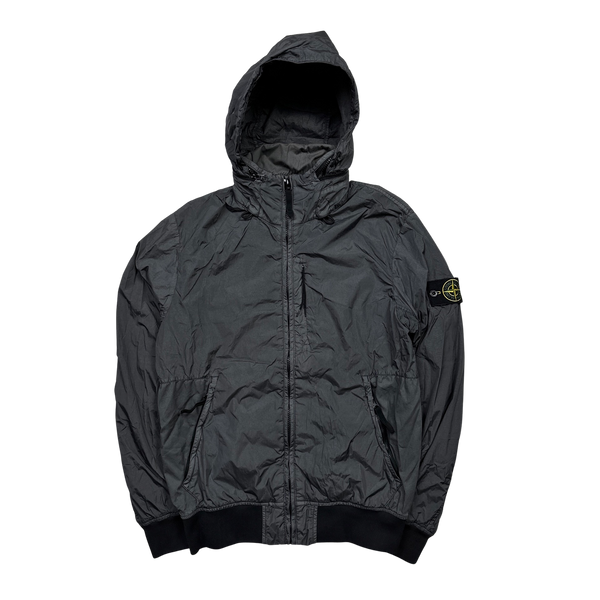 Stone Island Grey Garment Dyed Crinkle Reps Jacket - Medium