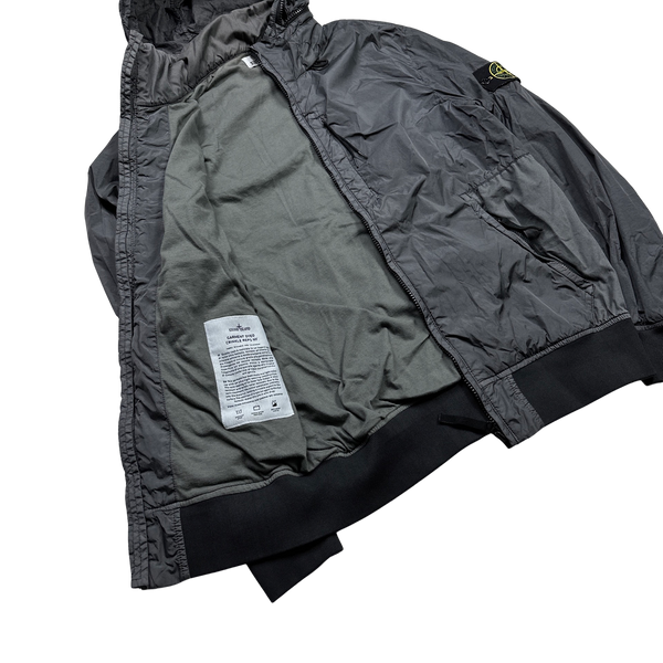 Stone Island Grey Garment Dyed Crinkle Reps Jacket - Medium