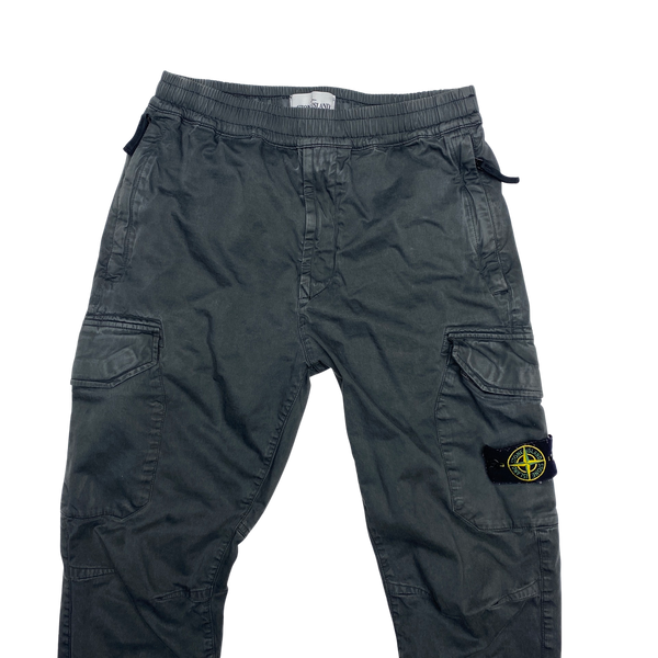 Stone Island RE T Grey Cotton Cargo Trousers