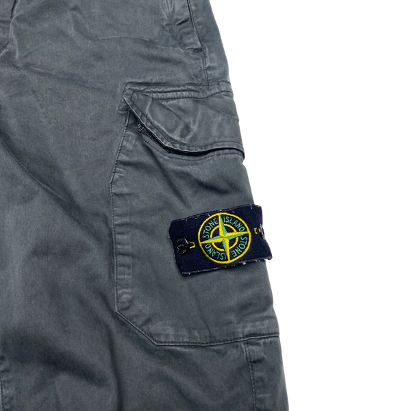Stone Island RE T Grey Cotton Cargo Trousers