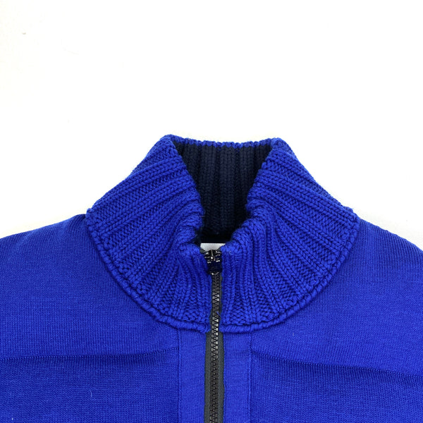 Stone Island Blue Multi Knit Down Bag Jacket