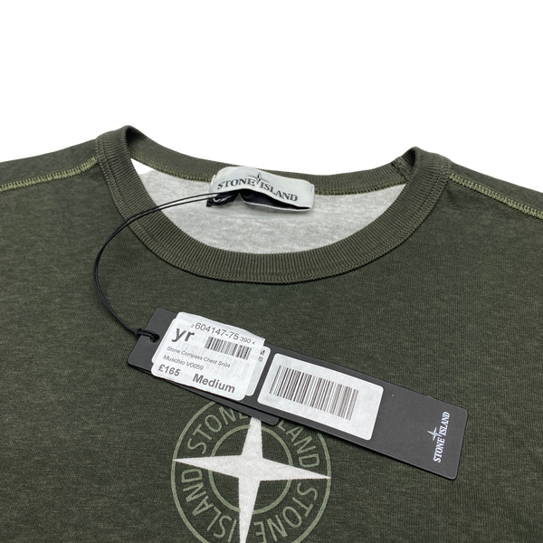 Stone Island 2020 Green Two Tone Cotton T Shirt