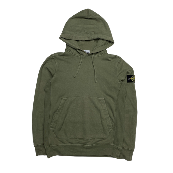 Stone Island 2016 Olive Cotton Pullover Hoodie