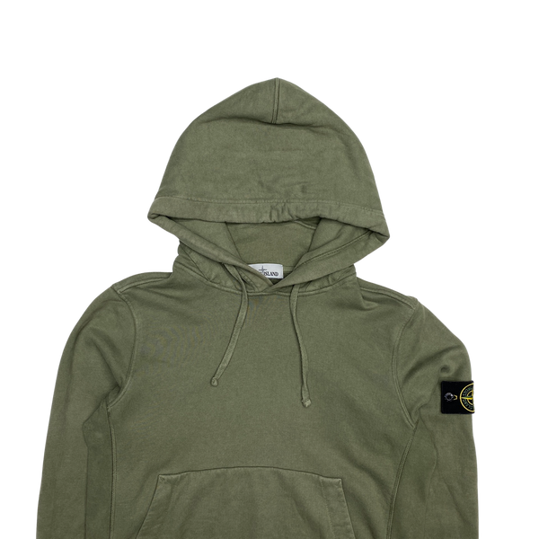 Stone Island 2016 Olive Cotton Pullover Hoodie