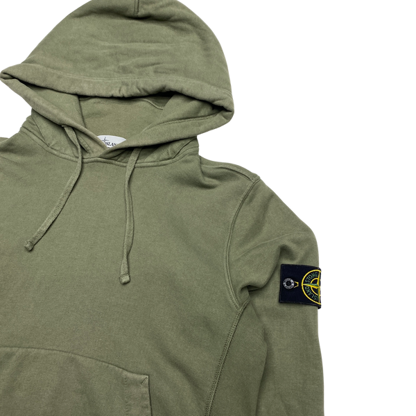 Stone Island 2016 Olive Cotton Pullover Hoodie