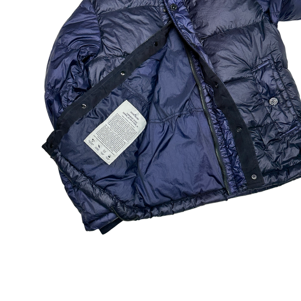 Stone Island 2014 Blue Garment Dyed Puffer Jacket