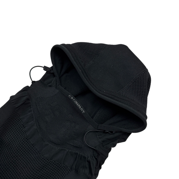 CP Company Black Pullover Face Mask Hoodie - Large