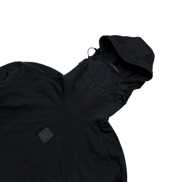 CP Company Black Pullover Face Mask Hoodie - Large