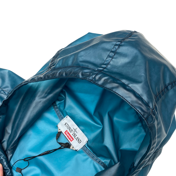 Stone Island Supreme Blue Poly Cover Composite Pullover Jacket
