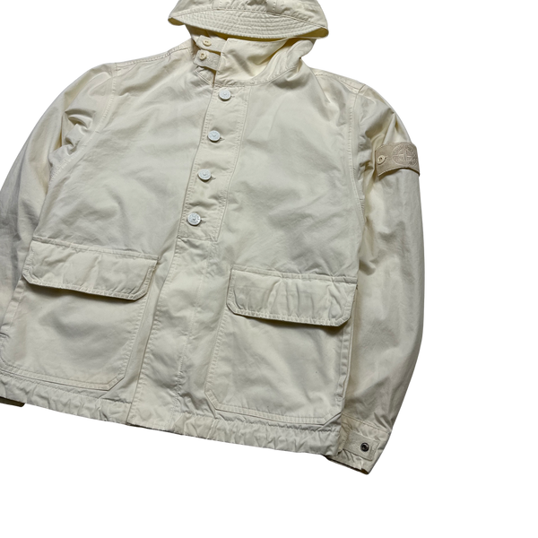 Stone Island 2012 White Ghost Ventile Jacket Medium Mat s Island