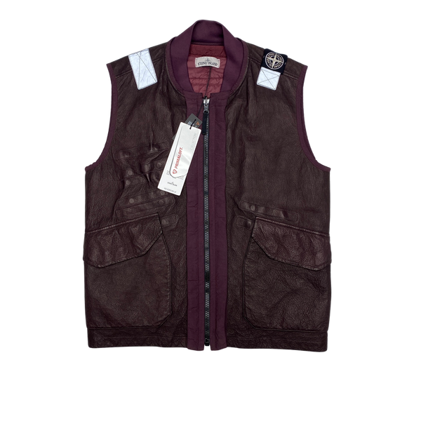 Stone Island 2019 Reversible Leather Dyneema Gilet