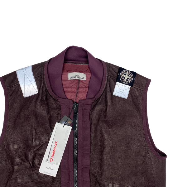Stone Island 2019 Reversible Leather Dyneema Gilet
