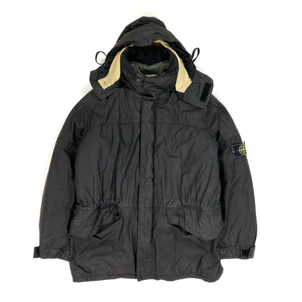 Stone Island 1998 Waxed Cotton Parka Jacket