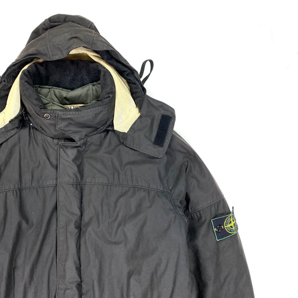 Stone Island 1998 Waxed Cotton Parka Jacket