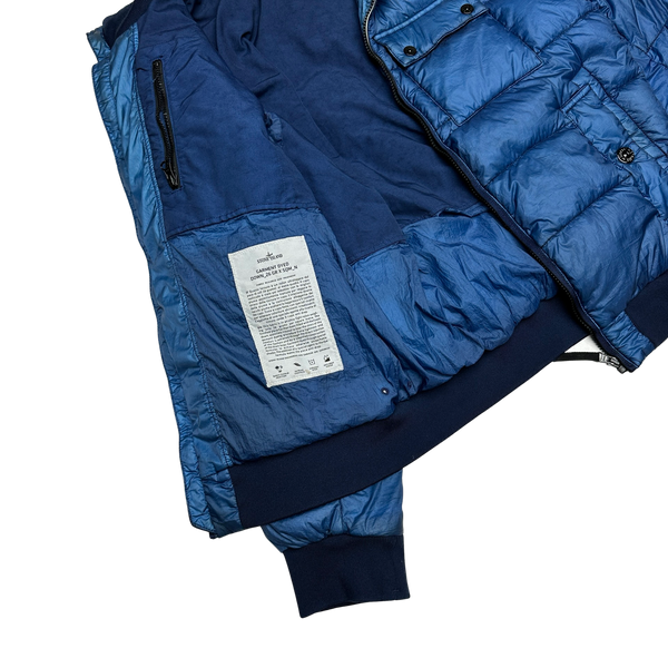 Stone Island 2013 Blue Garment Dyed Puffer Jacket