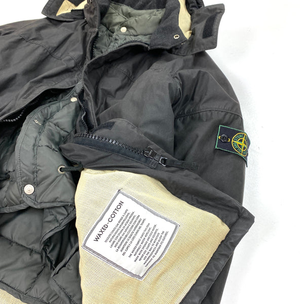 Stone Island 1998 Waxed Cotton Parka Jacket
