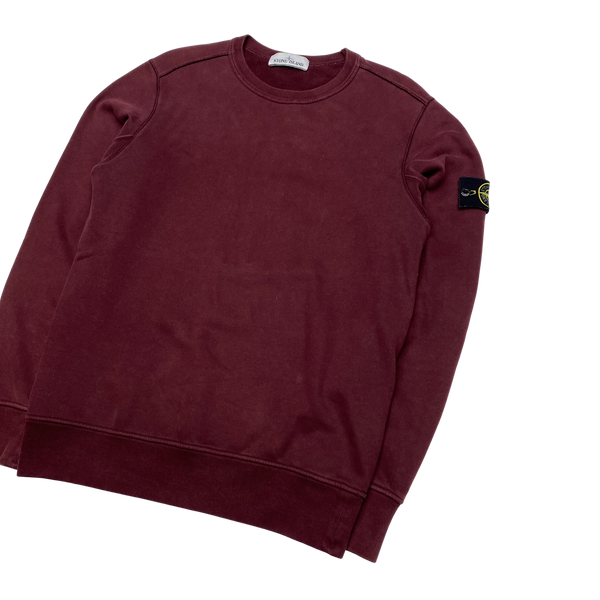 Stone Island 2017 Maroon Crewneck Sweatshirt