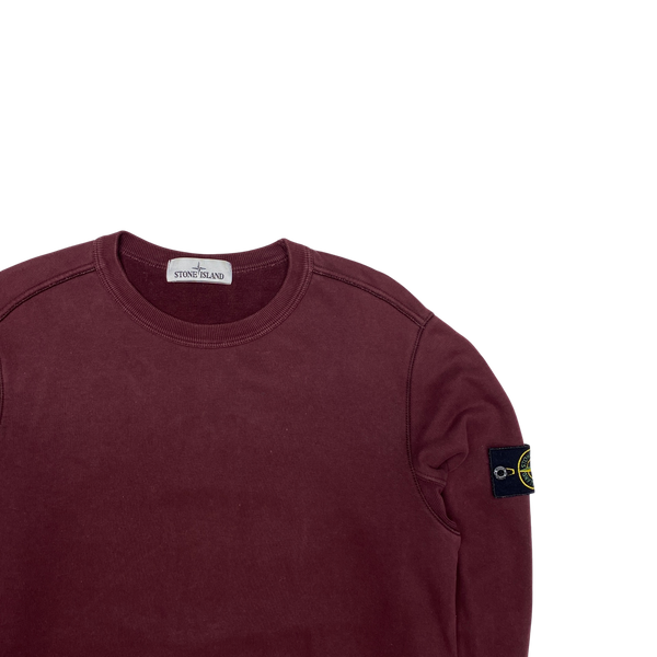 Stone Island 2017 Maroon Crewneck Sweatshirt