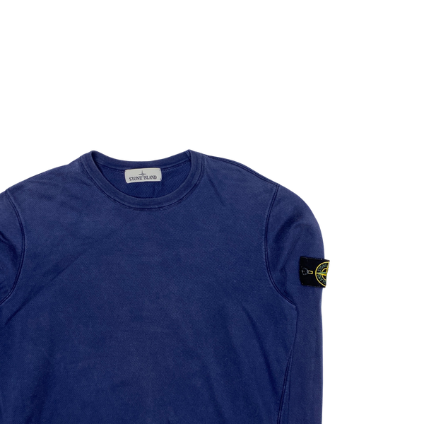 Stone Island 2014 Navy Blue Cotton Crewneck Sweatshirt