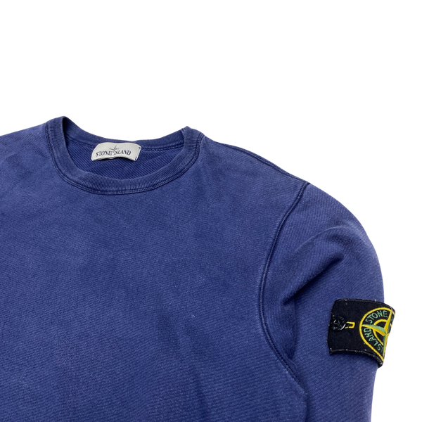 Stone Island 2014 Navy Blue Cotton Crewneck Sweatshirt