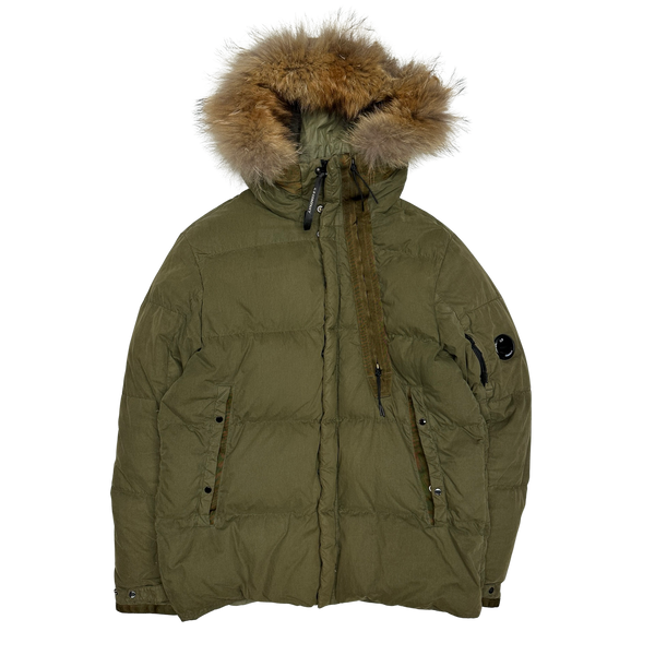 CP Company Khaki Green 50 Fili Puffer Jacket