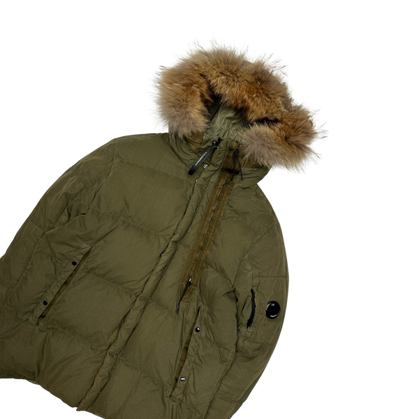 CP Company Khaki Green 50 Fili Puffer Jacket