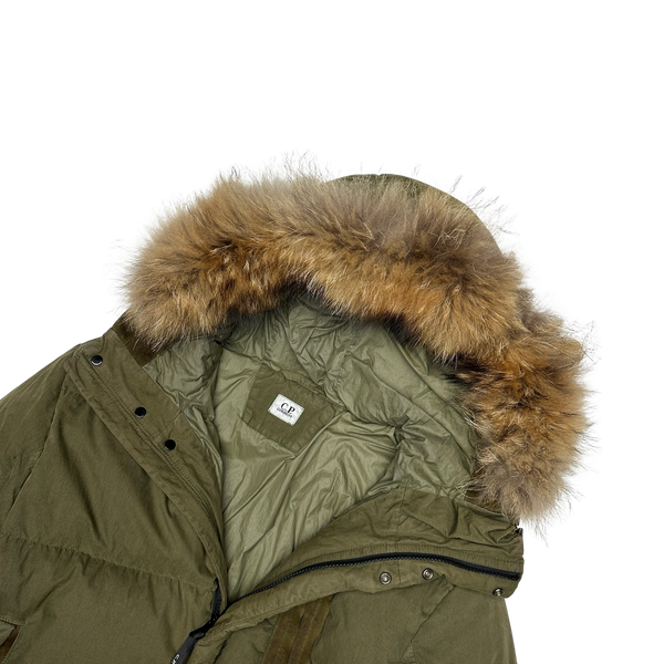 CP Company Khaki Green 50 Fili Puffer Jacket