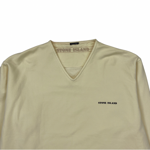 Stone Island Vintage 1997 Pale Yellow Pullover Jumper
