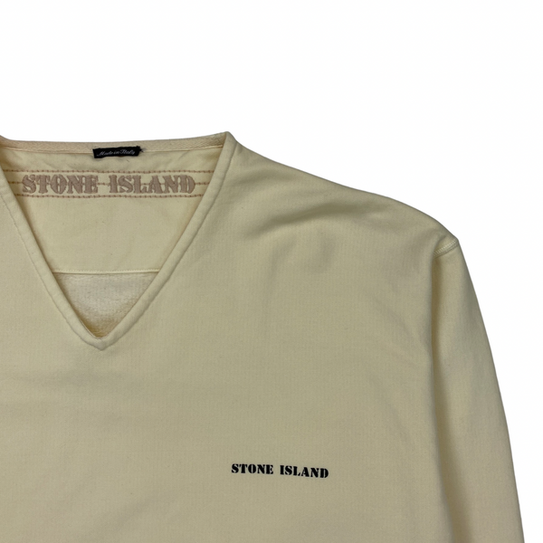 Stone Island Vintage 1997 Pale Yellow Pullover Jumper