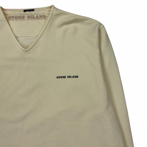 Stone Island Vintage 1997 Pale Yellow Pullover Jumper