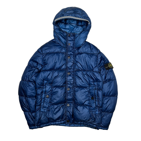 Stone Island 2013 Blue Garment Dyed Puffer Jacket