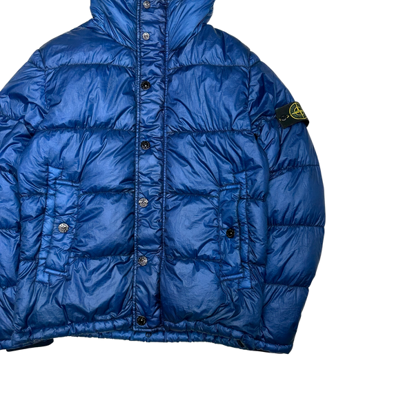 Stone Island 2013 Blue Garment Dyed Puffer Jacket