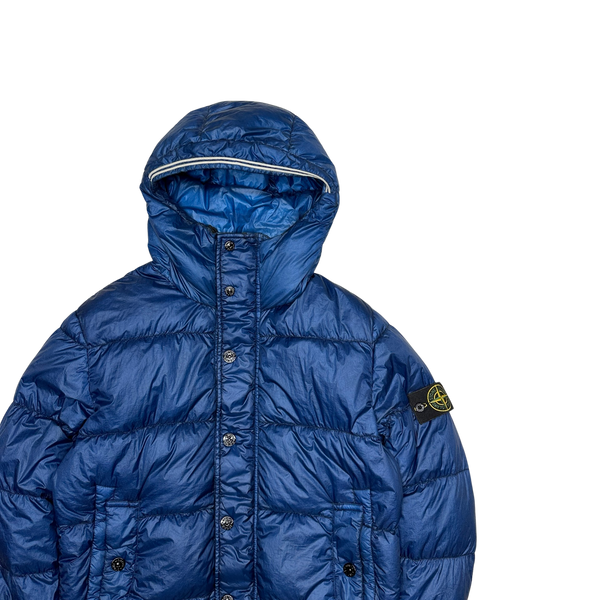 Stone Island 2013 Blue Garment Dyed Puffer Jacket
