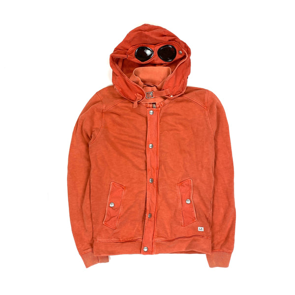 CP Company Orange Cotton Goggle Hoodie