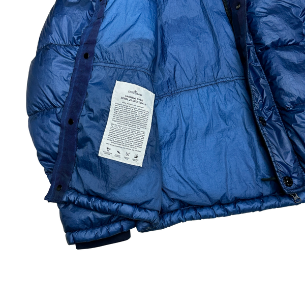 Stone Island 2013 Blue Garment Dyed Puffer Jacket
