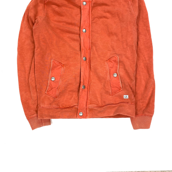 CP Company Orange Cotton Goggle Hoodie