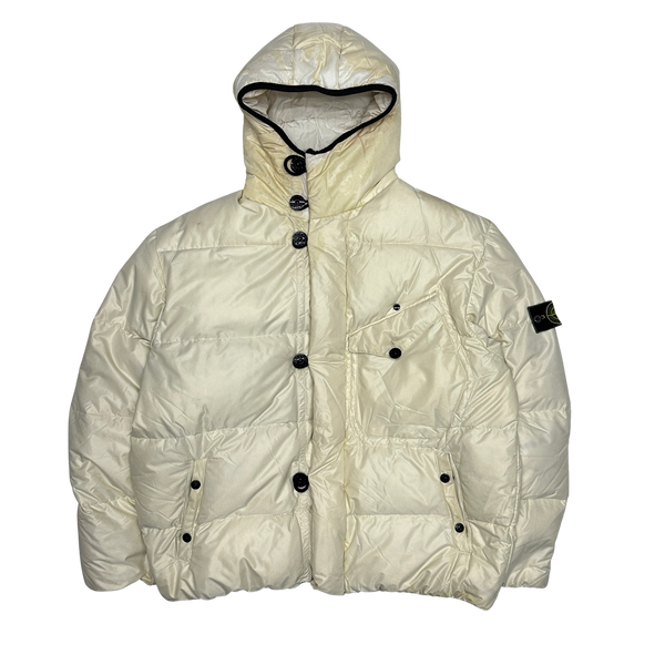 Stone Island Vintage 1996 White Down Filled Puffer Jacket