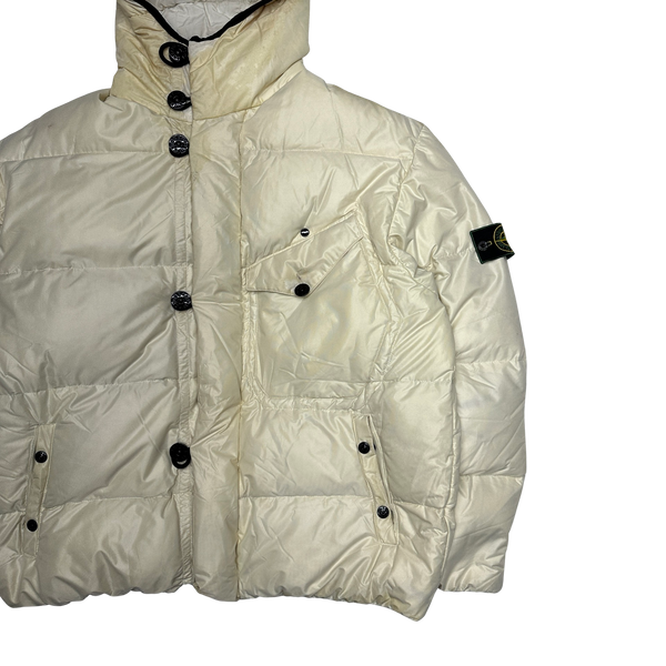 Stone Island Vintage 1996 White Down Filled Puffer Jacket