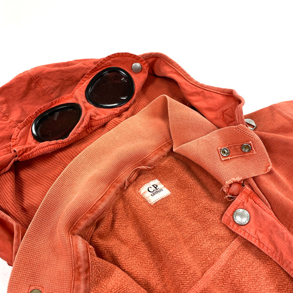 CP Company Orange Cotton Goggle Hoodie