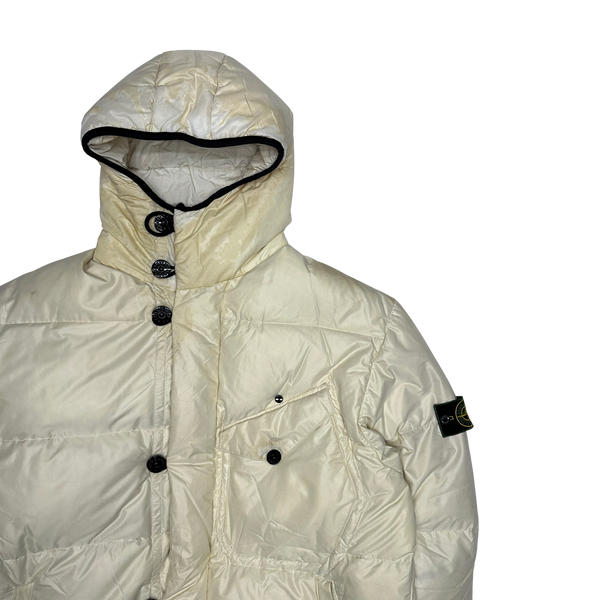 Stone Island Vintage 1996 White Down Filled Puffer Jacket