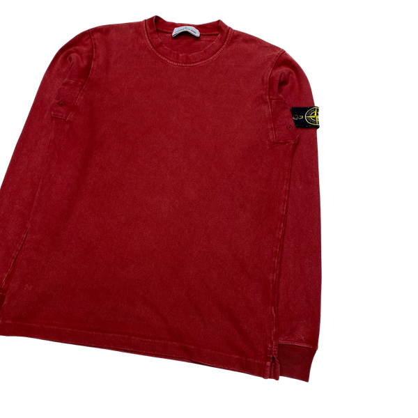 Stone Island 2016 Red Cotton Crewneck Sweatshirt