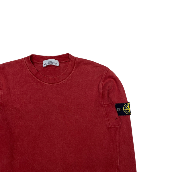 Stone Island 2016 Red Cotton Crewneck Sweatshirt