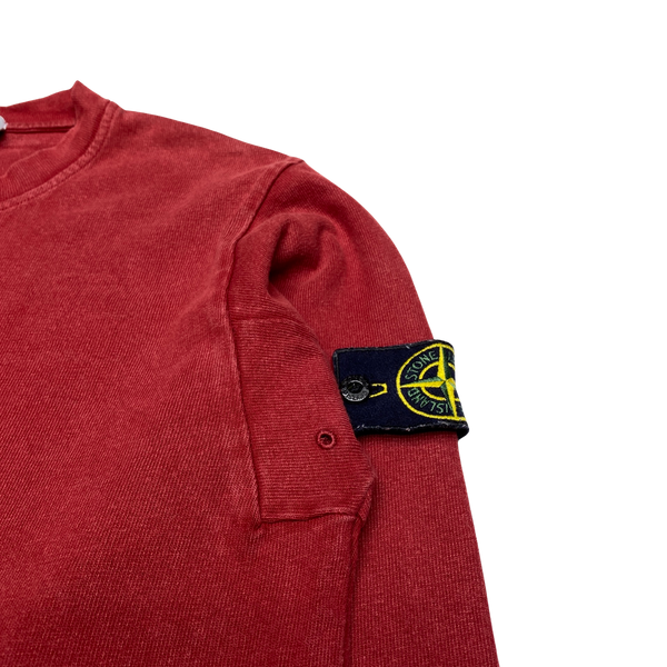 Stone Island 2016 Red Cotton Crewneck Sweatshirt