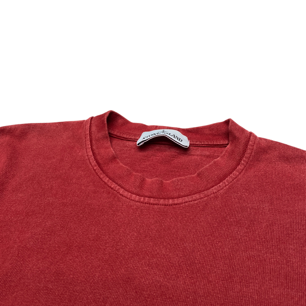 Stone Island 2016 Red Cotton Crewneck Sweatshirt