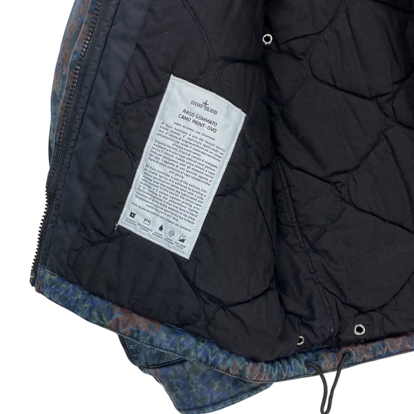 Stone Island Raso Gommato Camo Print OVD Jacket